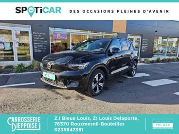 SPOTICAR Volvo Xc40 Xc 40 Recharge 231ch Start Edt Occasion - Suv-4x4 Electrique Noir Onyx Métallisé - Rouxmesnil-bouteilles - 1203677381_1