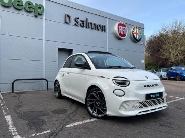 SPOTICAR Abarth 500e 500 E 42kwh Auto 2dr Used Car - Saloon Electric White - Colchester - 1200554447_1