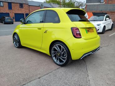 SPOTICAR Abarth 500e 42kwh Turismo Auto 3dr Used Car - Saloon Electric Yellow - Warwick - 1200528896_2