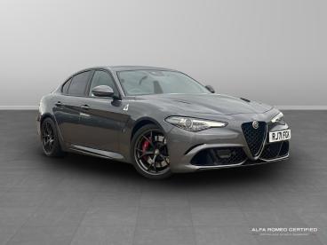 ALFA ROMEO CERTIFIED Alfa Romeo Giulia 2.9 V6 Bi-turbo Quadrifoglio Auto Euro 6 (s/s) 4dr Used Car - Saloon Petrol Grey - Slough - 545430_1