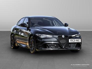 ALFA ROMEO CERTIFIED Alfa Romeo Giulia 2.9 V6 Bi-turbo Quadrifoglio Auto Euro 6 (s/s) 4dr Used Car - Saloon Petrol Black - Nuneaton - 558372_1