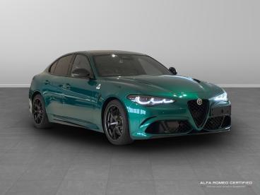 ALFA ROMEO CERTIFIED Alfa Romeo Giulia 2.9 V6 Bi-turbo Quadrifoglio Auto Euro 6 (s/s) 4dr Used Car - Saloon Petrol Green - Slough - 591049_1