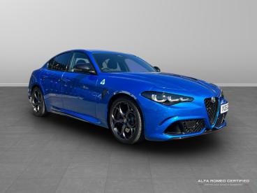 ALFA ROMEO CERTIFIED Alfa Romeo Giulia 2.9 V6 Bi-turbo Quadrifoglio Auto Euro 6 (s/s) 4dr Used Car - Saloon Petrol Blue - Swindon - 616129_1