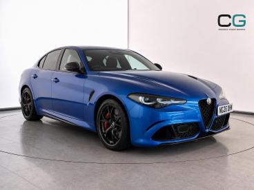 SPOTICAR Alfa Romeo Giulia 2.9 V6 Bi-turbo Quadrifoglio Auto Euro 6 (s/s) 4dr Used Car - Saloon Petrol Blue - Croxdale - 1200640828_1