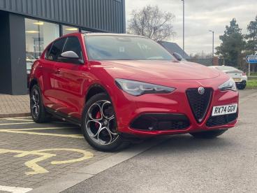 SPOTICAR Alfa Romeo Stelvio 2.0t Veloce Auto Q4 Awd Euro 6 (s/s) 5dr Used Car - Suv Petrol Red - Cheltenham - 1200584507_1