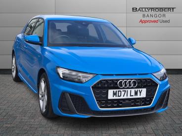 SPOTICAR Audi A1 1.0 Tfsi 30 S Line Sportback Euro 6 (s/s) 5dr Used Car - City Car Petrol Blue - Bangor - 1200537757_1