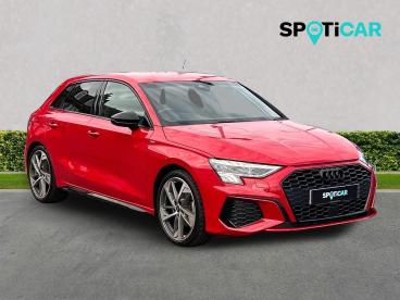 SPOTICAR Audi A3 1.5 Tfsi 35 Black Edition Sportback S Tronic Euro Used Car - Saloon Petrol Red - Dumfries - 1200549613_1