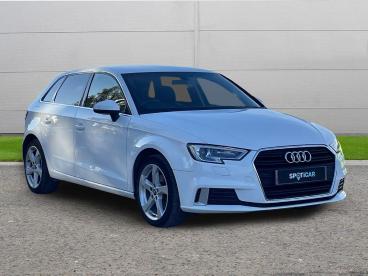 SPOTICAR Audi A3 1.6 Tdi Sport Sportback Euro 6 (s/s) 5dr Used Car - Saloon Diesel White - Selby - 1200553225_1