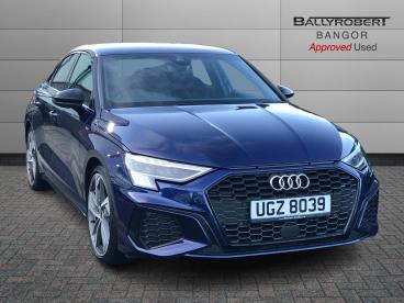 SPOTICAR Audi A3 1.5 Tfsi 35 Edition 1 S Tronic Euro 6 (s/s) 4dr Used Car - Saloon Petrol Blue - Bangor - 1200555546_1
