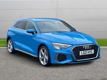 SPOTICAR Audi A3 1.4 Tfsie 40 S Line Sportback S Tronic Euro 6 (s/s Used Car - Saloon Plug-in Hybrid Blue - Worksop - 1200560010_1