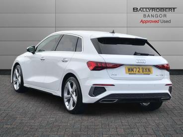 SPOTICAR Audi A3 1.0 Tfsi 30 S Line Sportback S Tronic Euro 6 (s/s) Used Car - Saloon Petrol White - Bangor - 1200570119_2