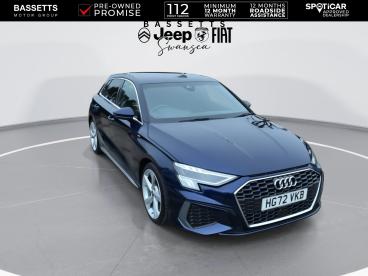 SPOTICAR Audi A3 1.5 Tfsi 35 S Line Sportback Euro 6 (s/s) 5dr Used Car - Saloon Petrol Blue - Swansea - 1200579694_2