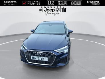 SPOTICAR Audi A3 1.5 Tfsi 35 S Line Sportback Euro 6 (s/s) 5dr Used Car - Saloon Petrol Blue - Swansea - 1200579694_3