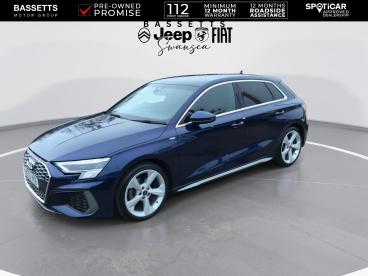 SPOTICAR Audi A3 1.5 Tfsi 35 S Line Sportback Euro 6 (s/s) 5dr Used Car - Saloon Petrol Blue - Swansea - 1200579694_4