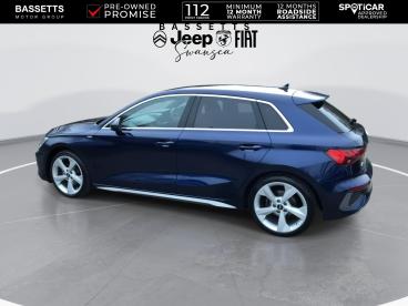 SPOTICAR Audi A3 1.5 Tfsi 35 S Line Sportback Euro 6 (s/s) 5dr Used Car - Saloon Petrol Blue - Swansea - 1200579694_5