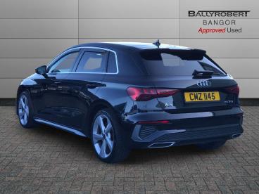 SPOTICAR Audi A3 1.0 Tfsi 30 S Line Sportback S Tronic Euro 6 (s/s) Used Car - Saloon Petrol Black - Bangor - 1200581908_2