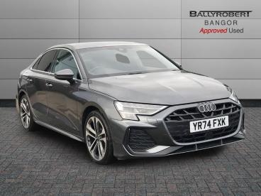 SPOTICAR Audi A3 1.5 Tfsi 35 S Line S Tronic Euro 6 (s/s) 4dr Used Car - Saloon Petrol Grey - Bangor - 1200581909_1