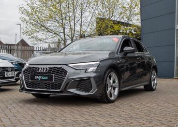 SPOTICAR Audi A3 1.0 Tfsi 30 S Line Sportback Euro 6 (s/s) 5dr Used Car - Saloon Petrol Grey - Aldershot - 1200590591_3