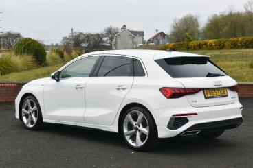 SPOTICAR Audi A3 2.0 Tdi 35 S Line Sportback S Tronic Euro 6 (s/s) Used Car - Saloon Diesel White - Ballymena County Antrim - 1200597530_5
