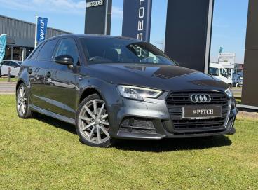 SPOTICAR Audi A3 1.5 Tfsi Cod 35 Black Edition Sportback S Tronic E Used Car - Saloon Petrol Grey - Darlington - 1200598240_1