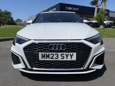 SPOTICAR Audi A3 1.0 Tfsi 30 S Line Sportback S Tronic Euro 6 (s/s) Used Car - Saloon Petrol White - Swansea - 1200613647_2