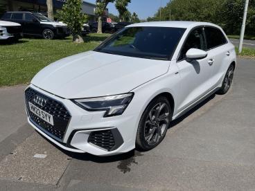 SPOTICAR Audi A3 1.0 Tfsi 30 S Line Sportback S Tronic Euro 6 (s/s) Used Car - Saloon Petrol White - Swansea - 1200613647_3