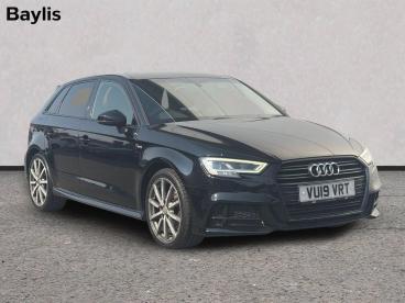 SPOTICAR Audi A3 1.5 Tfsi Cod 35 Black Edition Sportback S Tronic E Used Car - Saloon Petrol Black - Hereford - 1200615276_1