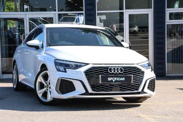 SPOTICAR Audi A3 1.5 Tfsi 35 S Line S Tronic Euro 6 (s/s) 4dr Used Car - Saloon Petrol White - Lichfield - 1200615770_1