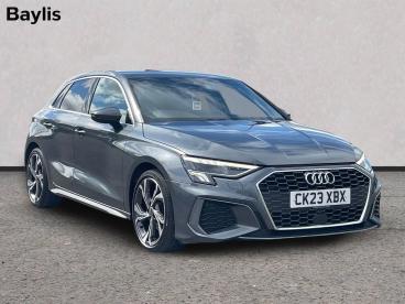 SPOTICAR Audi A3 1.0 Tfsi 30 S Line Sportback S Tronic Euro 6 (s/s) Used Car - Saloon Petrol Grey - Ross-on-wye - 1200618848_1