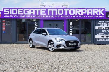 SPOTICAR Audi A3 1.5 Tfsi 35 Sport Sportback Euro 6 (s/s) 5dr Used Car - Saloon Petrol Silver - Great Yarmouth - 1200619701_1
