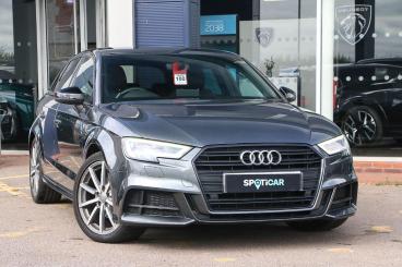 SPOTICAR Audi A3 1.5 Tfsi Cod 35 Black Edition Sportback S Tronic E Used Car - Saloon Petrol Grey - Bulkington - 1200620891_1