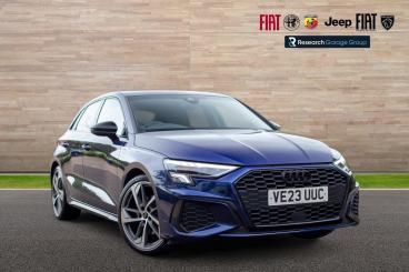 SPOTICAR Audi A3 1.5 Tfsi 35 Black Edition Sportback Euro 6 (s/s) 5 Used Car - Saloon Petrol Blue - Nuneaton - 1200623270_1