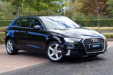 SPOTICAR Audi A3 1.0 Tfsi 30 Sport Sportback Euro 6 (s/s) 5dr Used Car - Saloon Petrol Black - Littlehampton - 1200630413_1