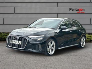 SPOTICAR Audi A3 1.0 Tfsi 30 S Line Sportback S Tronic Euro 6 (s/s) Used Car - Saloon Petrol Black - Derby - 1200631849_3