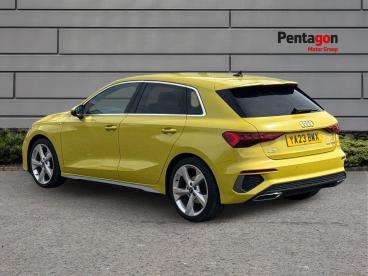 SPOTICAR Audi A3 1.5 Tfsi 35 S Line Sportback S Tronic Euro 6 (s/s) Used Car - Saloon Petrol Yellow - Derby - 1200631907_2