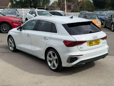 SPOTICAR Audi A3 1.0 Tfsi 30 S Line Sportback S Tronic Euro 6 (s/s) Used Car - Saloon Petrol White - Billinghay - 1200634997_2
