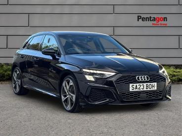 SPOTICAR Audi A3 1.5 Tfsi 35 Edition 1 Sportback S Tronic Euro 6 (s Used Car - Saloon Petrol Black - Sheffield - 1200636145_1