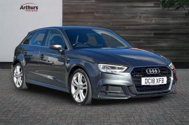 SPOTICAR Audi A3 2.0 Tfsi S Line Sportback Euro 6 (s/s) 5dr Used Car - Saloon Petrol Grey - Oswestry - 1200643878_1