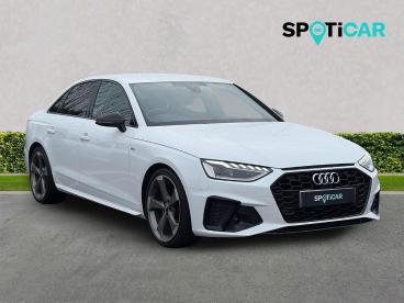 SPOTICAR Audi A4 2.0 Tfsi 35 Black Edition S Tronic Euro 6 (s/s) 4d Used Car - Saloon Petrol White - Dumfries - 1200577807_1