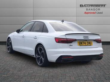 SPOTICAR Audi A4 2.0 Tfsi 40 Black Edition S Tronic Euro 6 (s/s) 4d Used Car - Saloon Petrol White - Bangor - 1200634660_2
