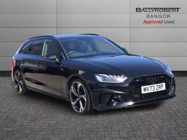 SPOTICAR Audi A4 Avant 2.0 Tfsi 35 Black Edition S Tronic Euro 6 (s/s) 5d Used Car - Estate Petrol Black - Bangor - 1200594900_1