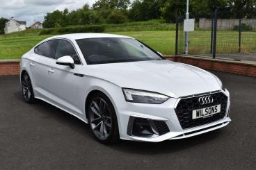 SPOTICAR Audi A5 2.0 Tdi 35 S Line Sportback S Tronic Euro 6 (s/s) Used Car - Saloon Diesel White - Ballymena County Antrim - 1200517619_1