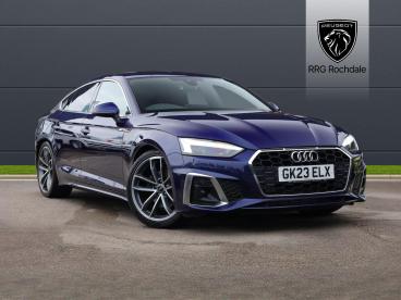 SPOTICAR Audi A5 2.0 Tfsi 35 S Line Sportback S Tronic Euro 6 (s/s) Used Car - Saloon Petrol Blue - Rochdale - 1200550924_1