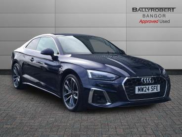 SPOTICAR Audi A5 2.0 Tfsi 40 S Line S Tronic Euro 6 (s/s) 2dr Used Car - Coupe Petrol Blue - Bangor - 1200582366_1