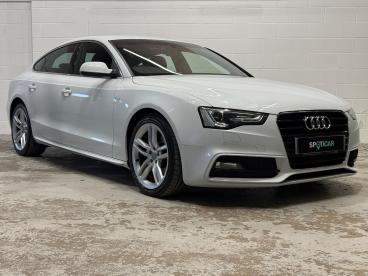 SPOTICAR Audi A5 2.0 Tdi S Line Sportback Multitronic Euro 6 (s/s) Used Car - Saloon Diesel White - Carlisle - 1200596693_1