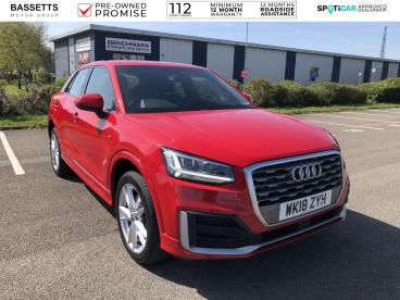 SPOTICAR Audi Q2 1.6 Tdi S Line Euro 6 (s/s) 5dr Used Car - Suv Diesel Red - Bridgend - 1200596969_1