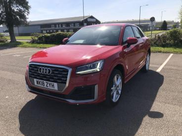 SPOTICAR Audi Q2 1.6 Tdi S Line Euro 6 (s/s) 5dr Used Car - Suv Diesel Red - Bridgend - 1200596969_3