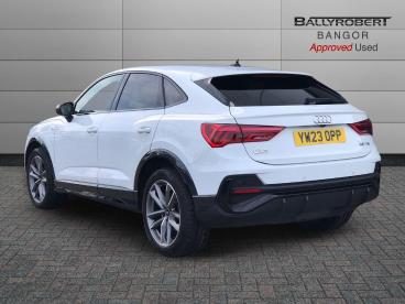 SPOTICAR Audi Q3 1.5 Tfsi Cod 35 Black Edition Sportback S Tronic E Used Car - Suv Petrol White - Bangor - 1200593894_2