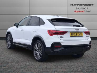 SPOTICAR Audi Q3 1.5 Tfsi Cod 35 Black Edition Sportback S Tronic E Used Car - Suv Petrol White - Bangor - 1200606907_2