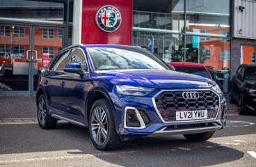SPOTICAR Audi Q5 2.0 Tfsi 45 S Line S Tronic Quattro Euro 6 (s/s) 5 Used Car - Suv Petrol Blue - Nuneaton - 1200611996_1